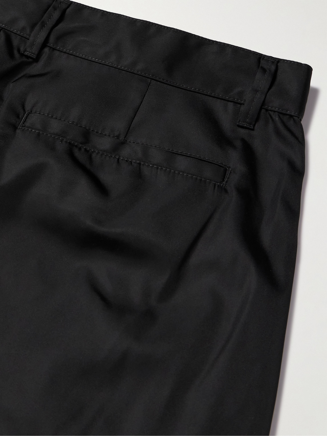 Shop Off-white Straight-leg Embroidered Shell Cargo Pants In Black