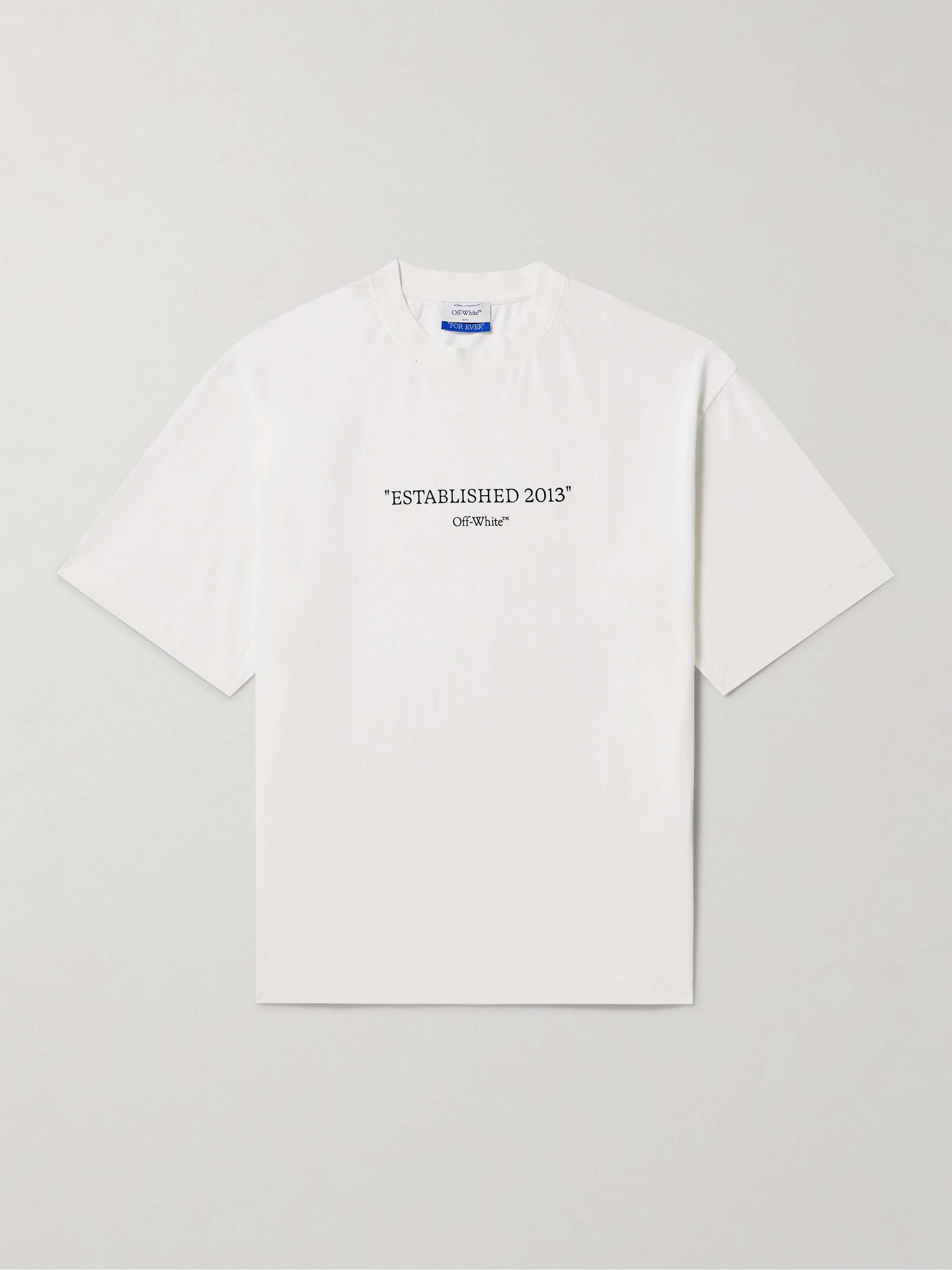 OFF-WHITE Printed Cotton-Jersey T-Shirt for Men | MR PORTER