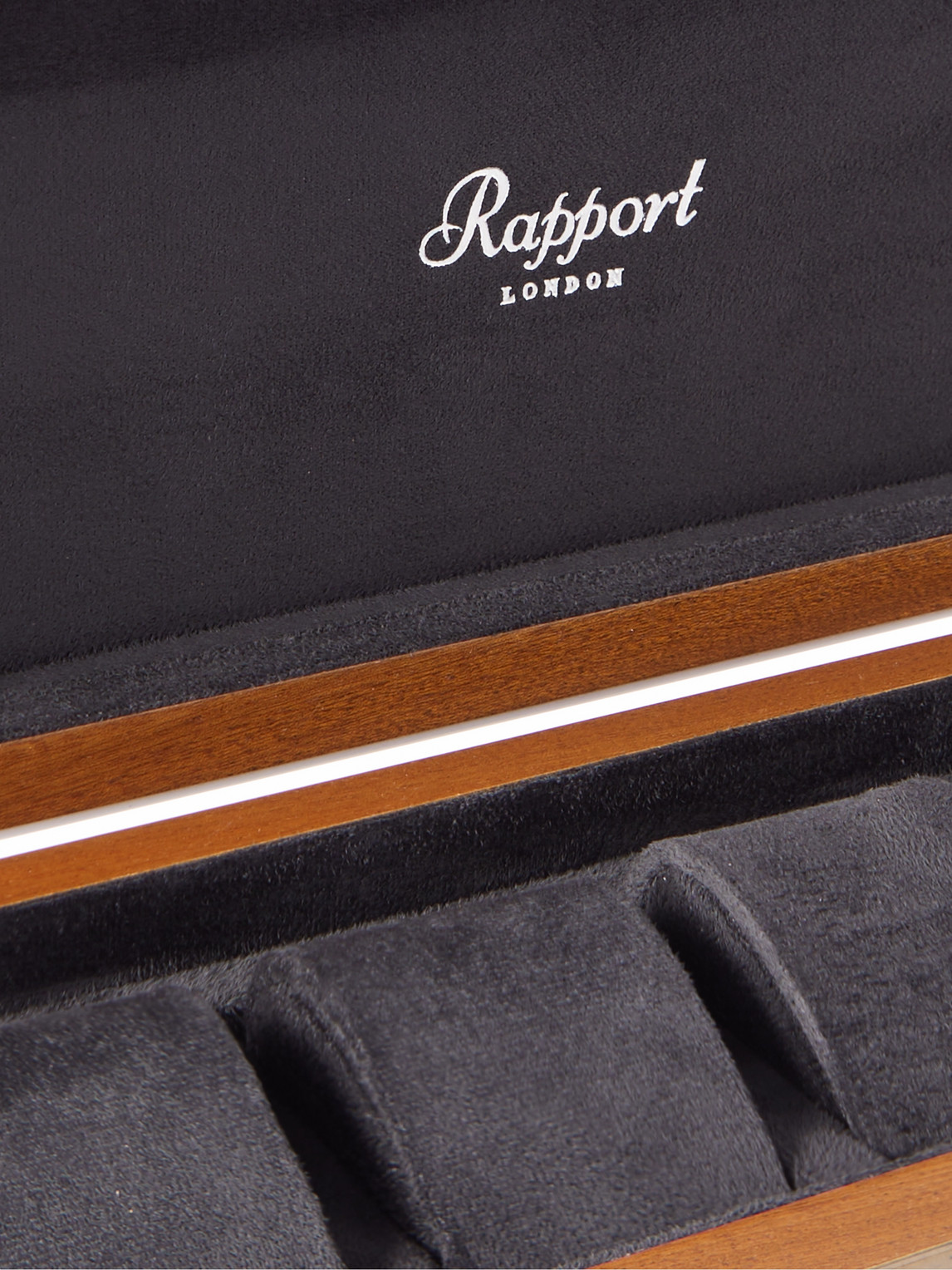 Shop Rapport London Mayfair Wood 5-piece Watch Box In Brown