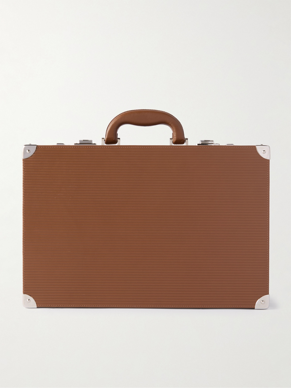 Valigetta Ribbed Leather 10-Piece Travel Watch Case — 2