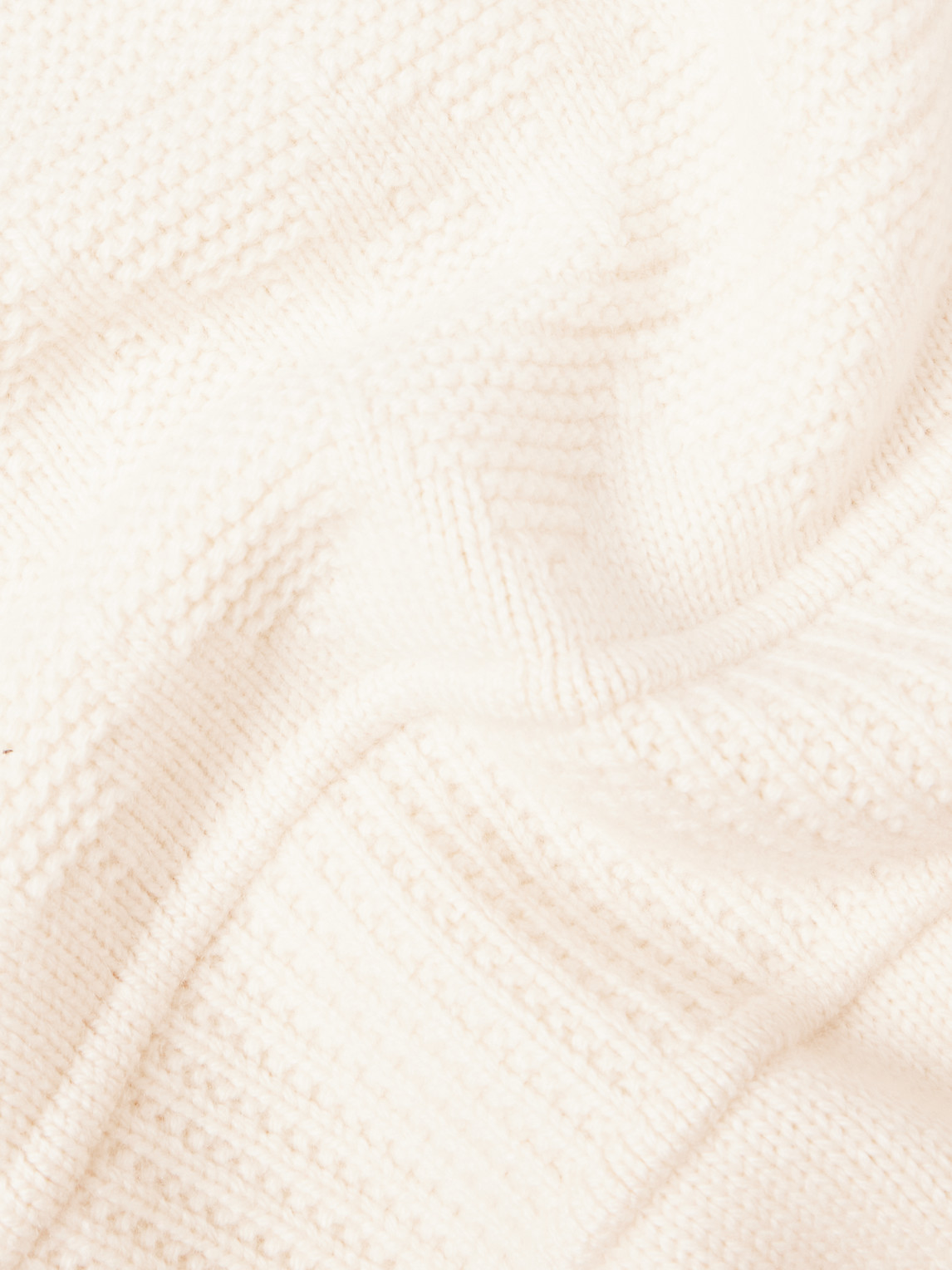 Shop Loro Piana Knitted Cashmere Sweater In Neutrals