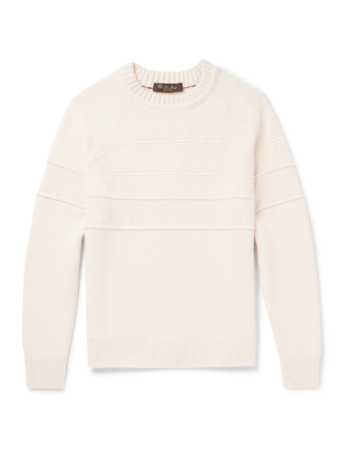 Loro Piana Knitted Cashmere Sweater In Neutrals