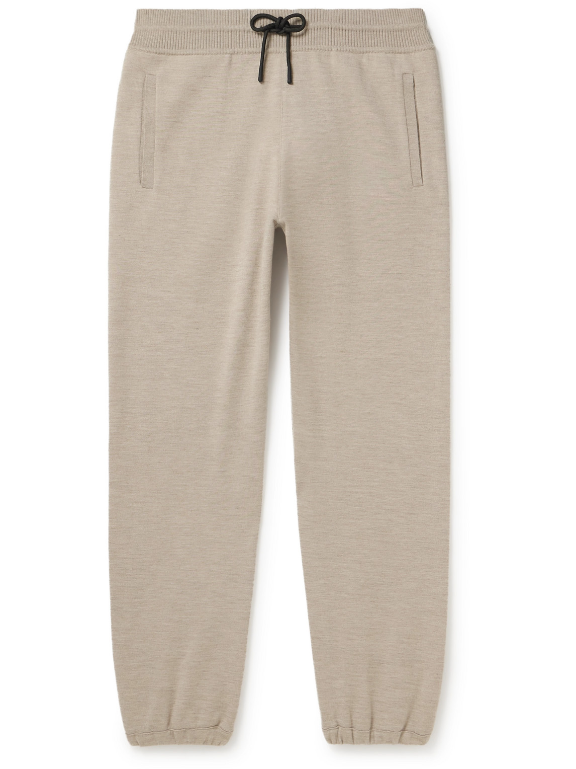 Loro Piana Tapered Cashmere-jersey Sweatpants In Neutrals