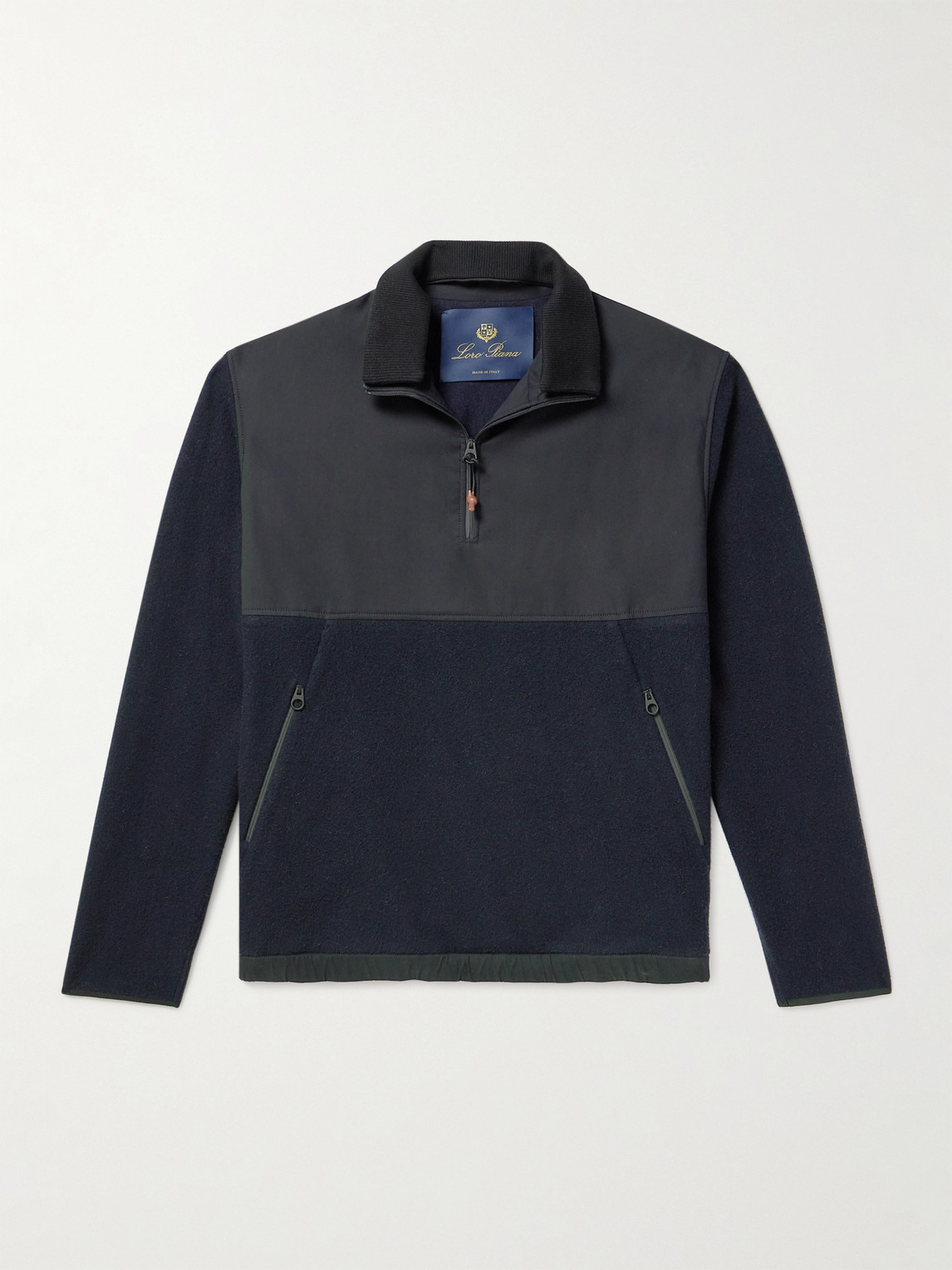 Loro Piana Cashmere and Virgin Wool-Blend hell Half-Zip weatshirt - Men