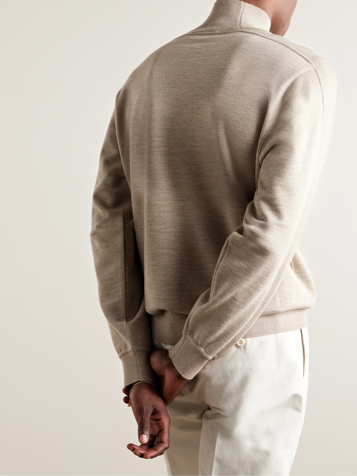 Loro Piana Cashmere Rollneck Sweater In Neutrals