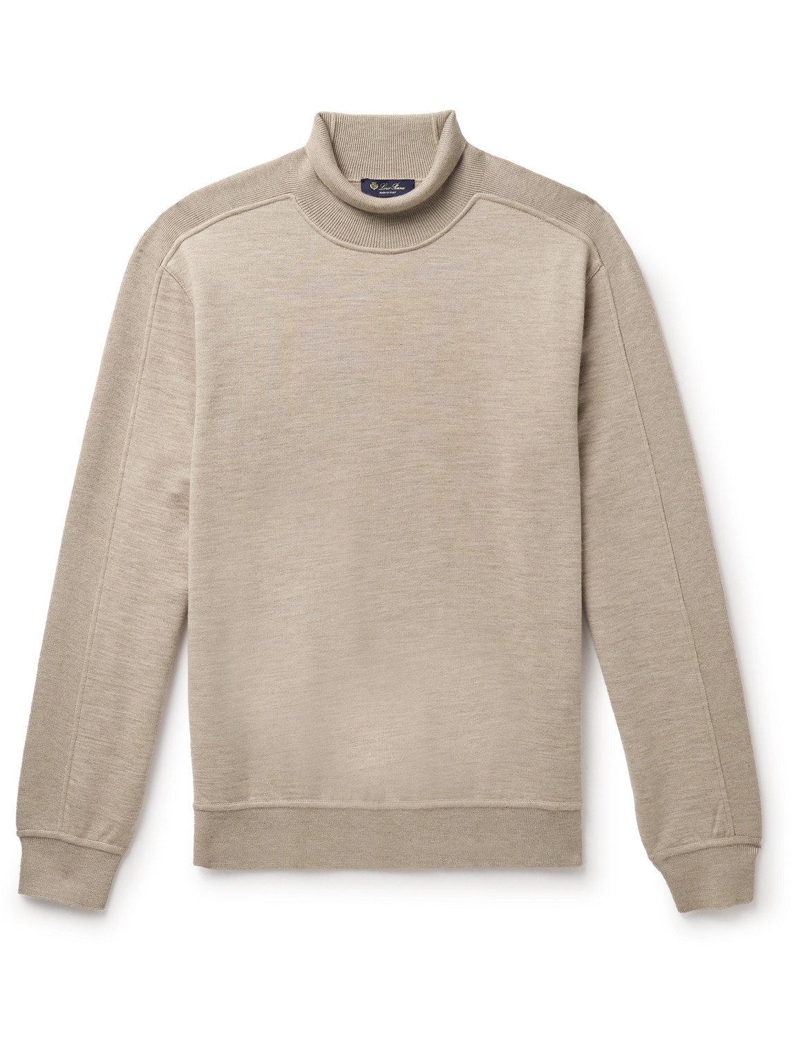 Loro Piana Cashmere Rollneck Sweater In Neutrals