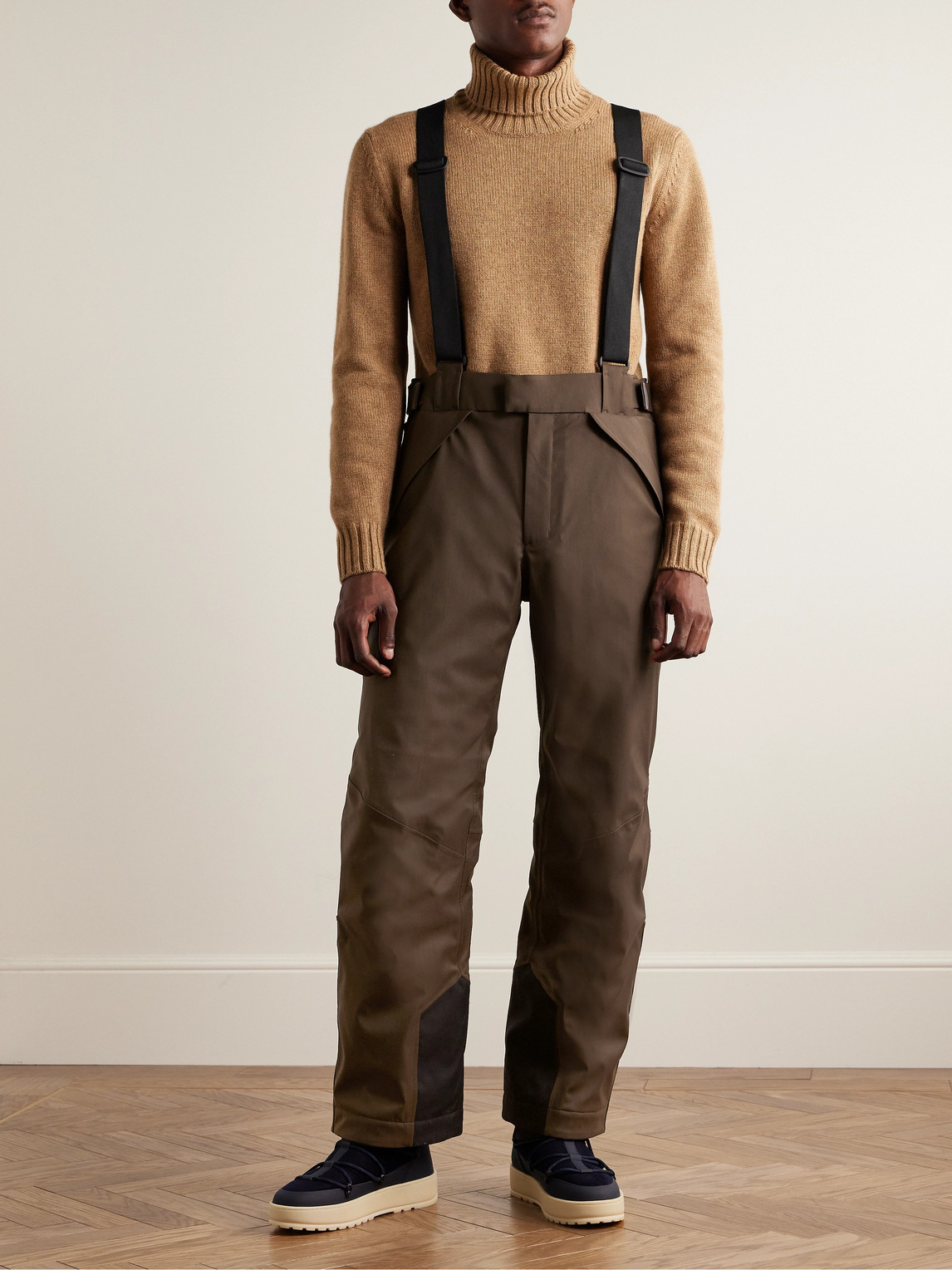  Loro Piana - Lech Straight-leg Padded Storm System® Virgin Wool-blend Ski Salopettes - Men - Brown - Xl 