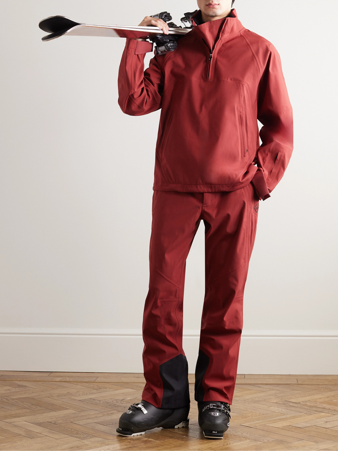 Straight-Leg Belted Virgin Wool-Blend Ski Pants — 2