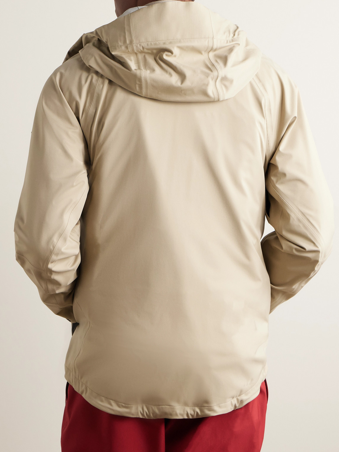  Loro Piana - Zurs Stretchjersey-trimmed 3l Storm System® Nylon Hooded Ski Jacket - Men - Neutrals - M 
