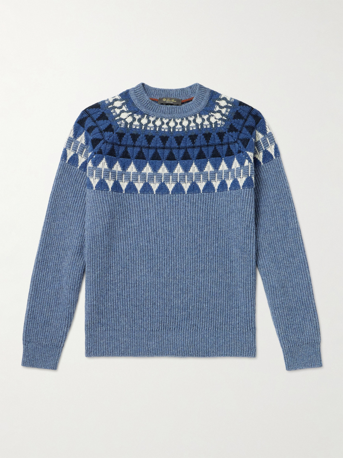 Loro Piana Fair Isle Cashmere Sweater - Men