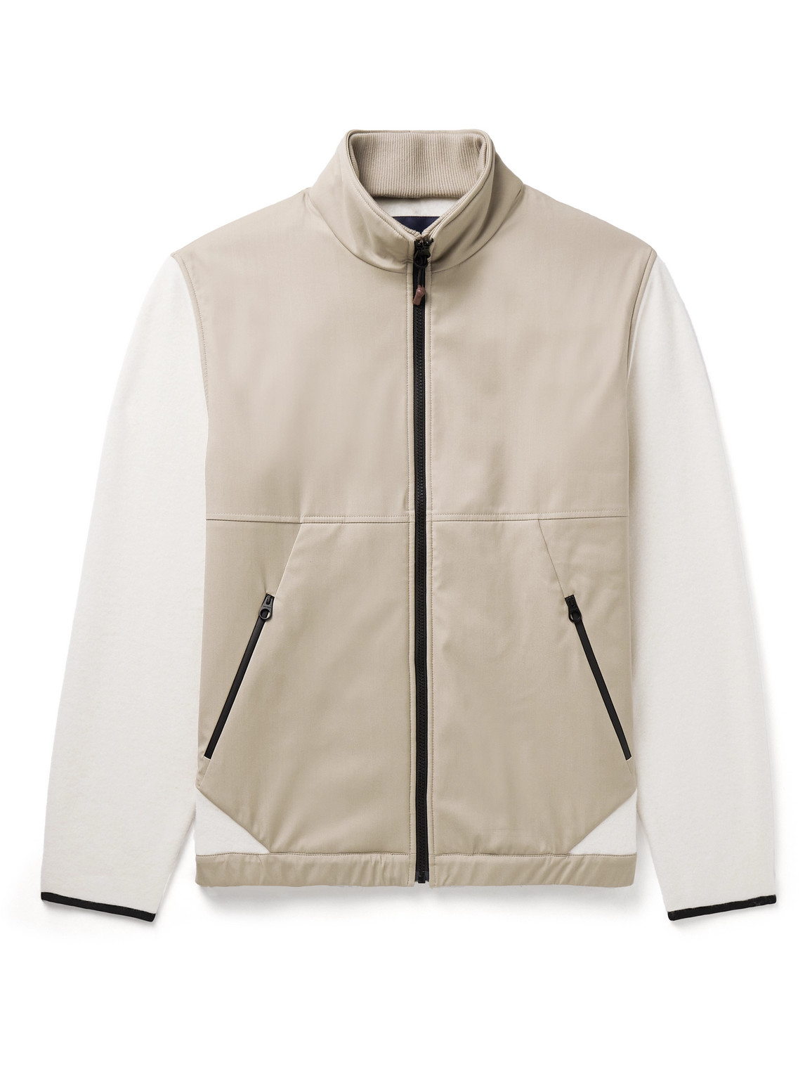 Loro Piana Meribel Panelled Shell And Cashmere Jacket In Neutrals