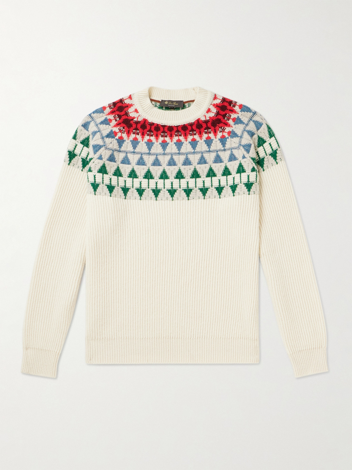 Loro Piana Fair Isle Cashmere Sweater - Men