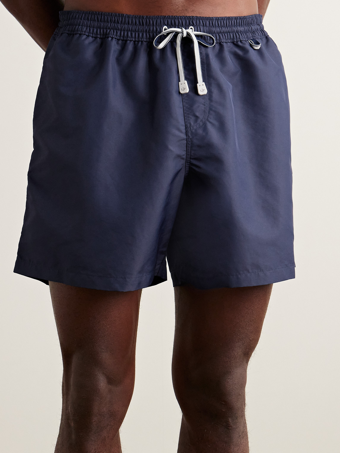 Shop Loro Piana Bay Straight-leg Mid-length Swim Shorts In Blue