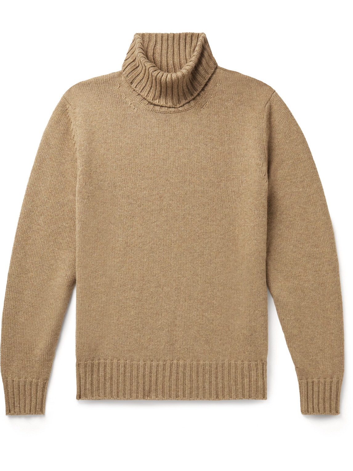 Loro Piana Grafton Cashmere Rollneck Sweater In Brown