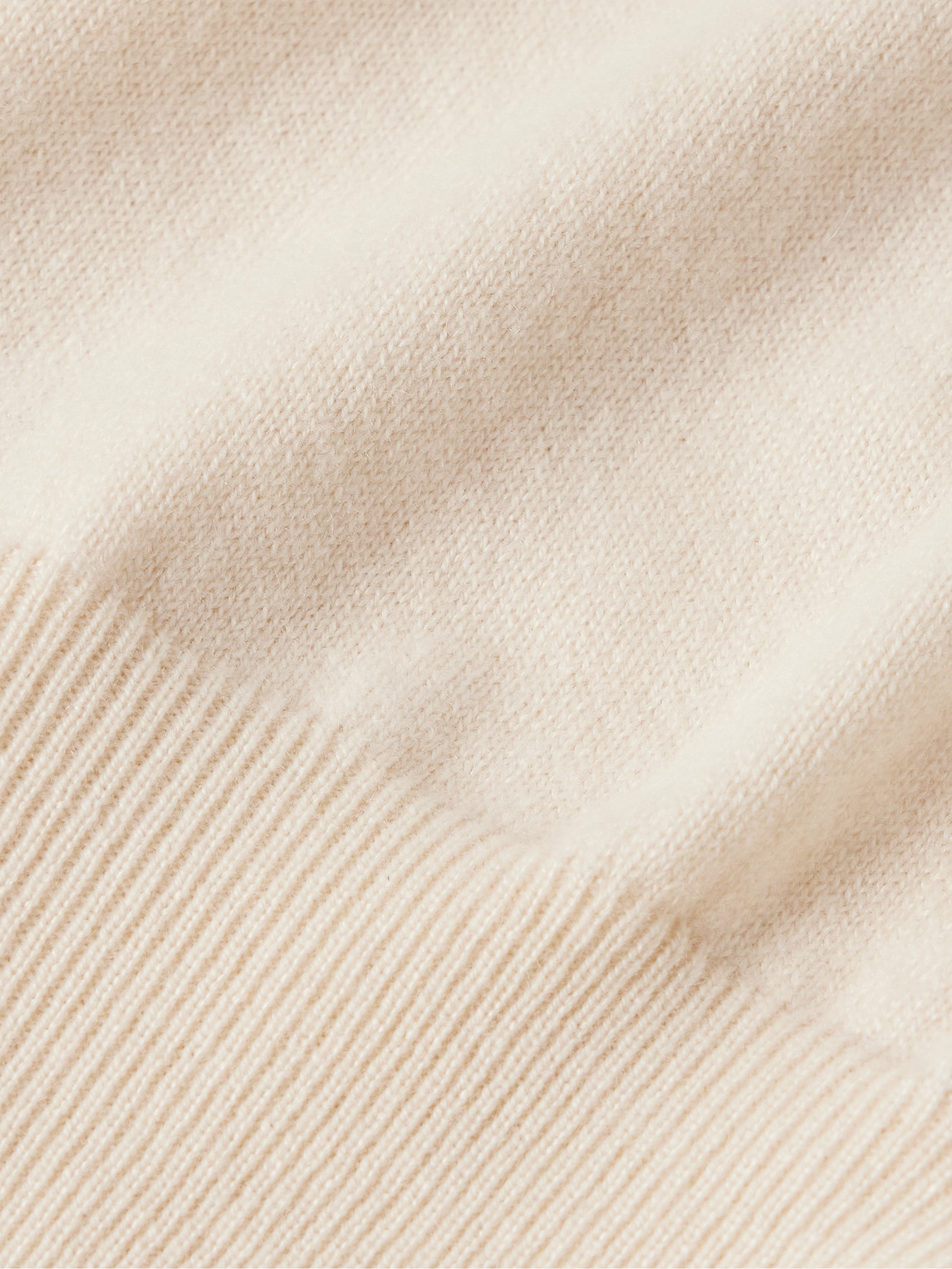 Shop Loro Piana Slim-fit Baby Cashmere Rollneck Sweater In Neutrals