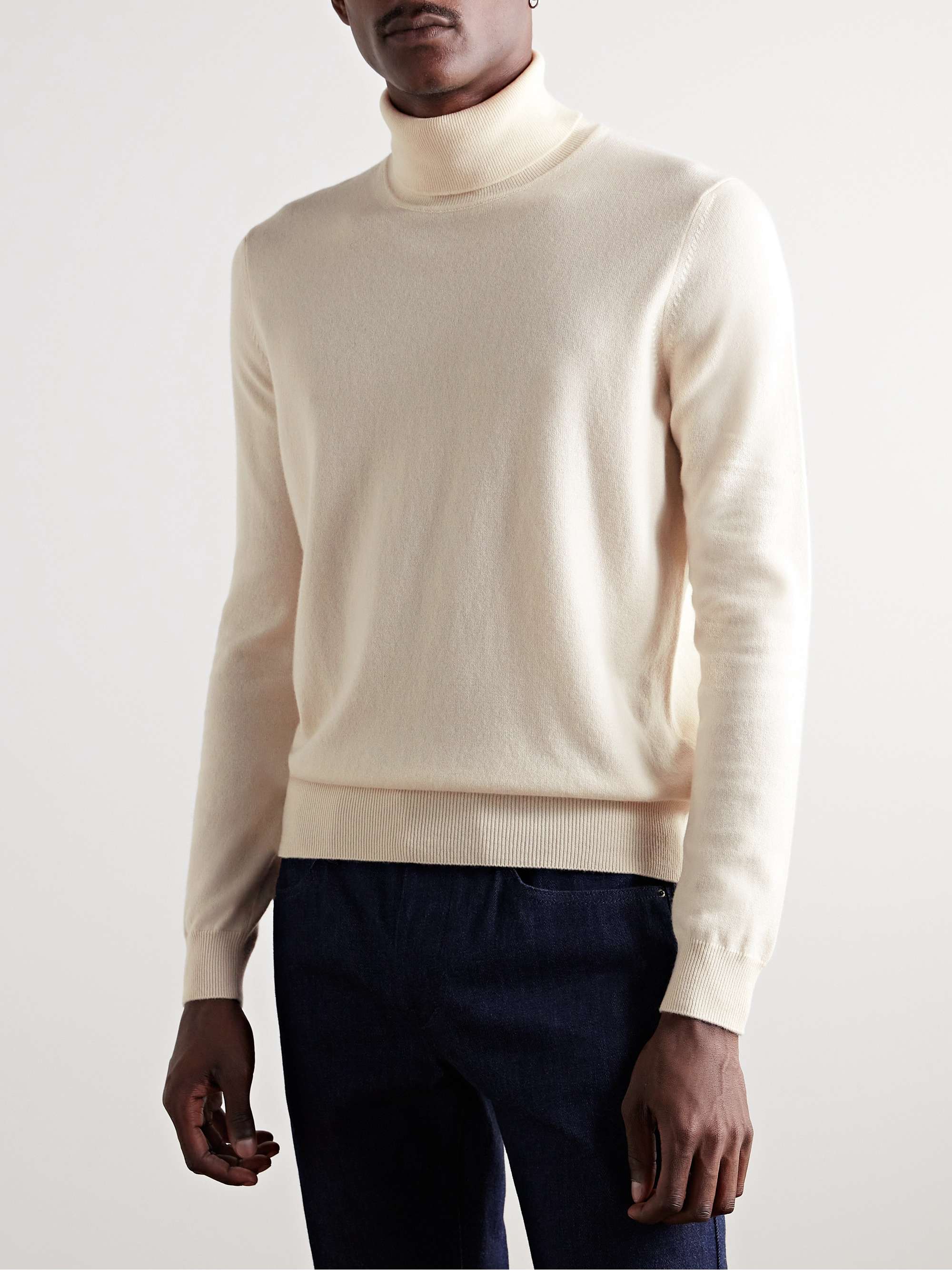 LORO PIANA Slim-Fit Baby Cashmere Rollneck Sweater