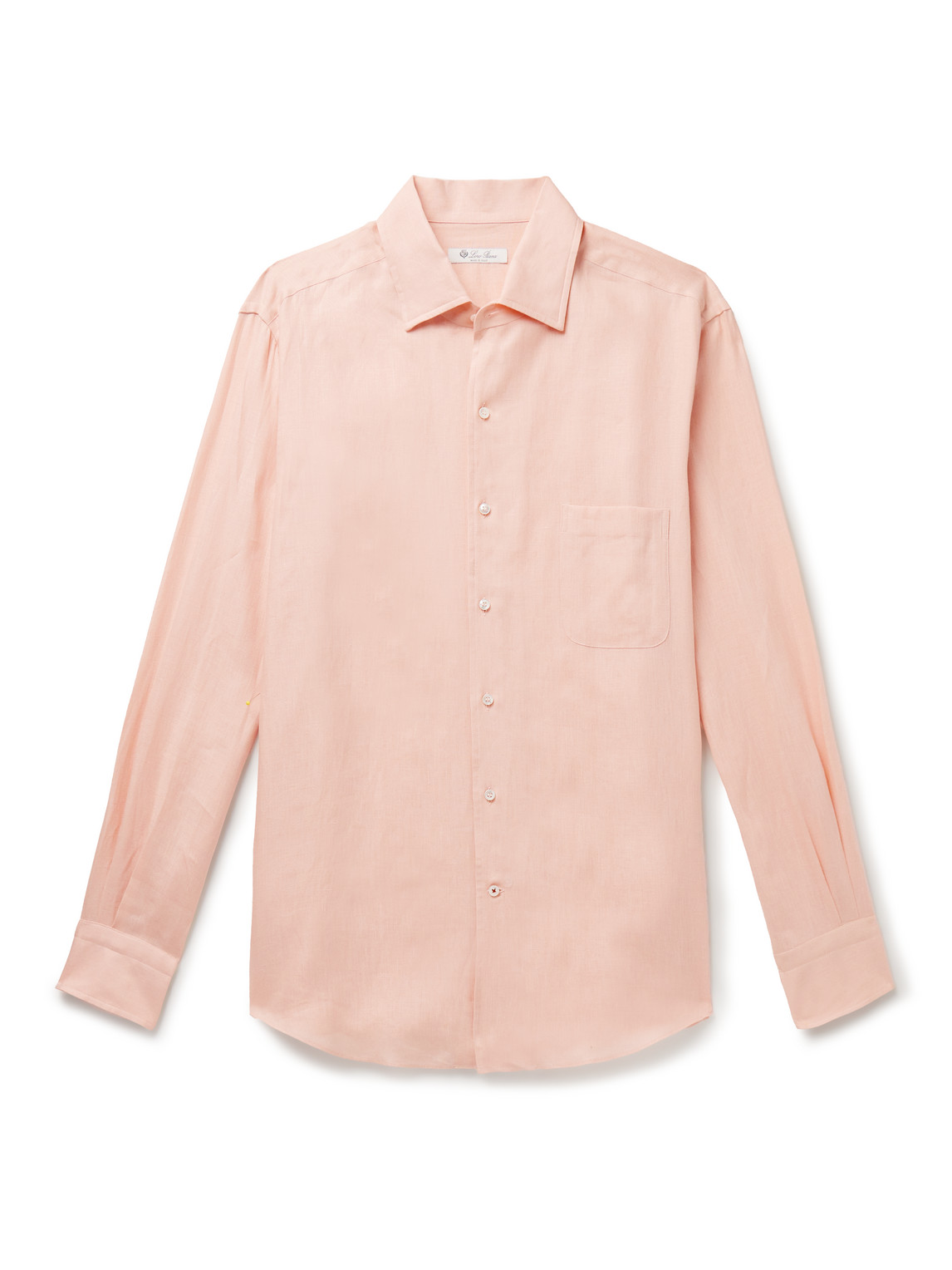 Loro Piana Andre Arizona Linen Shirt In Pink