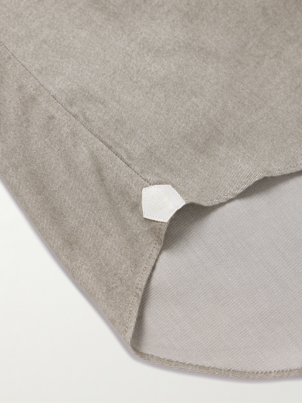 Loro Piana André Cotton-twill Shirt In Gray