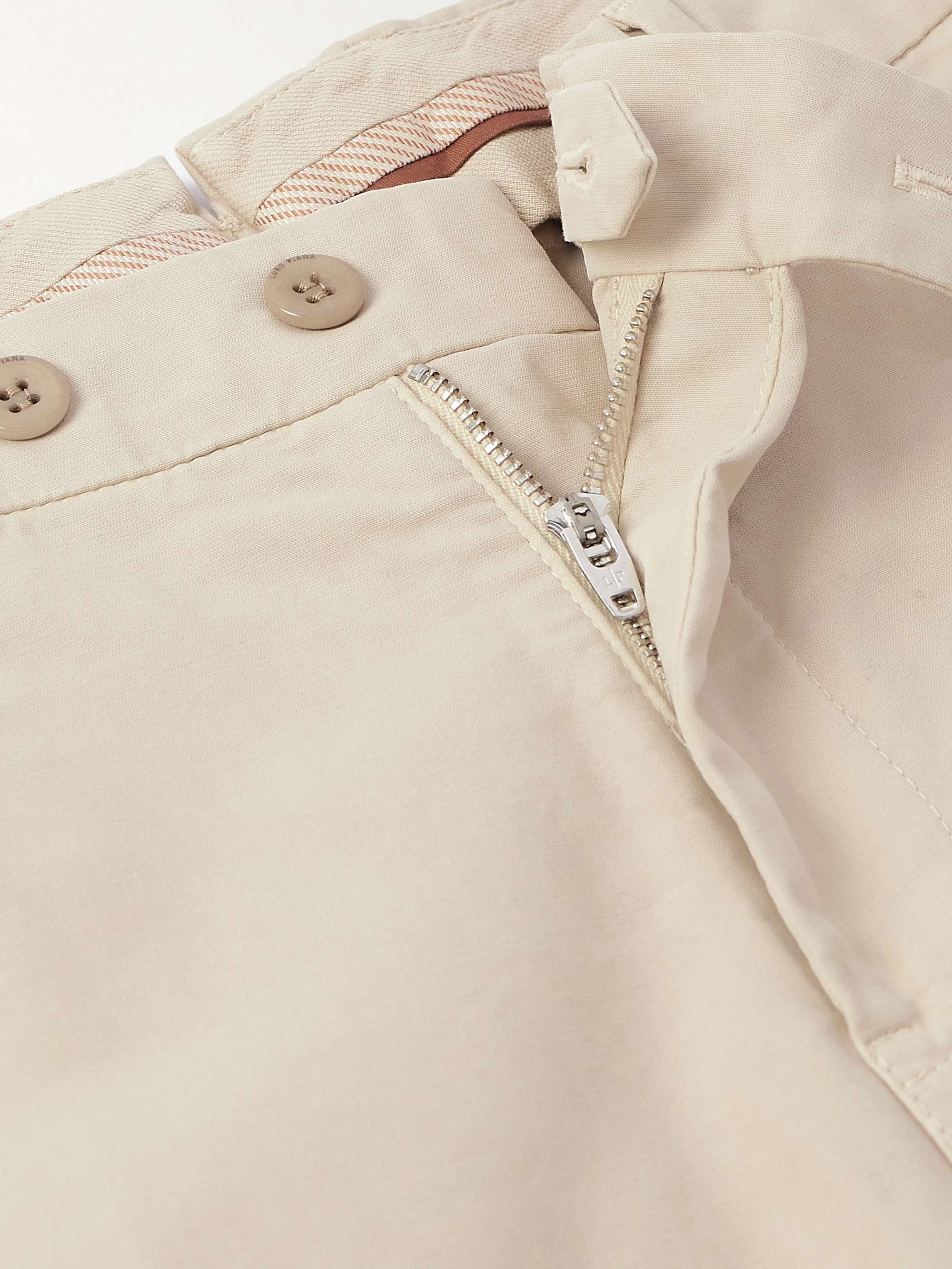 LORO PIANA Slim-Fit Cotton-Blend Trousers