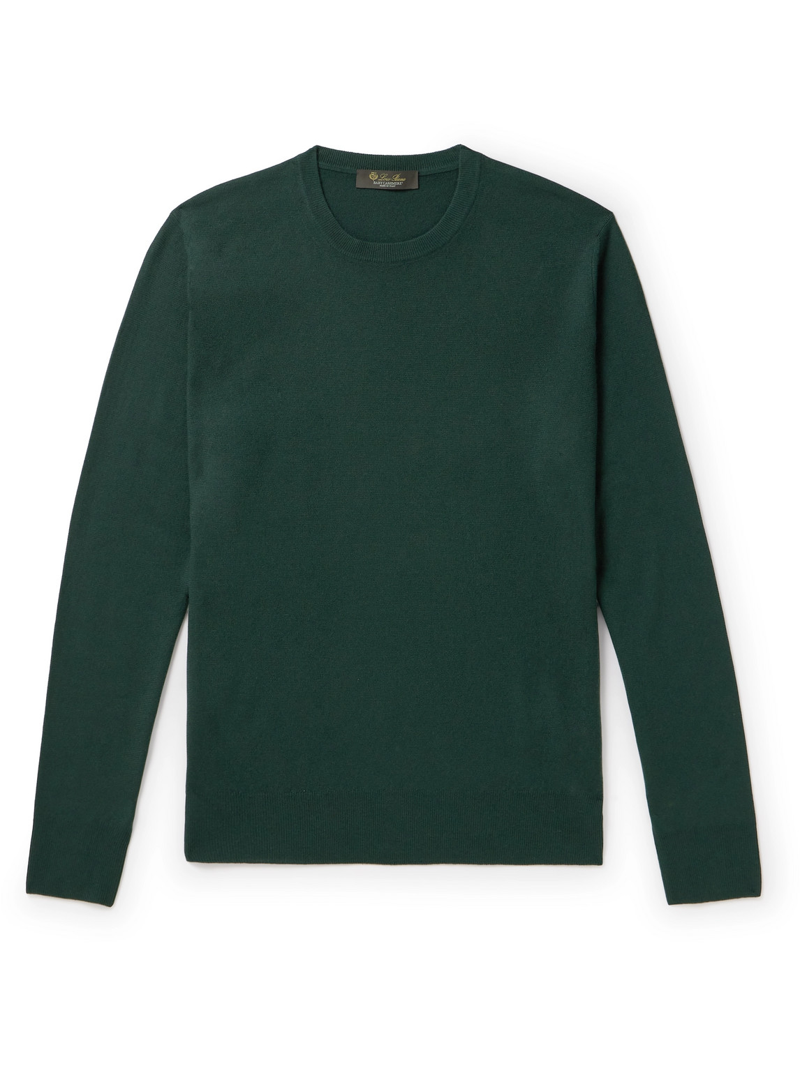 Loro Piana Slim-fit Baby Cashmere Sweater In Green