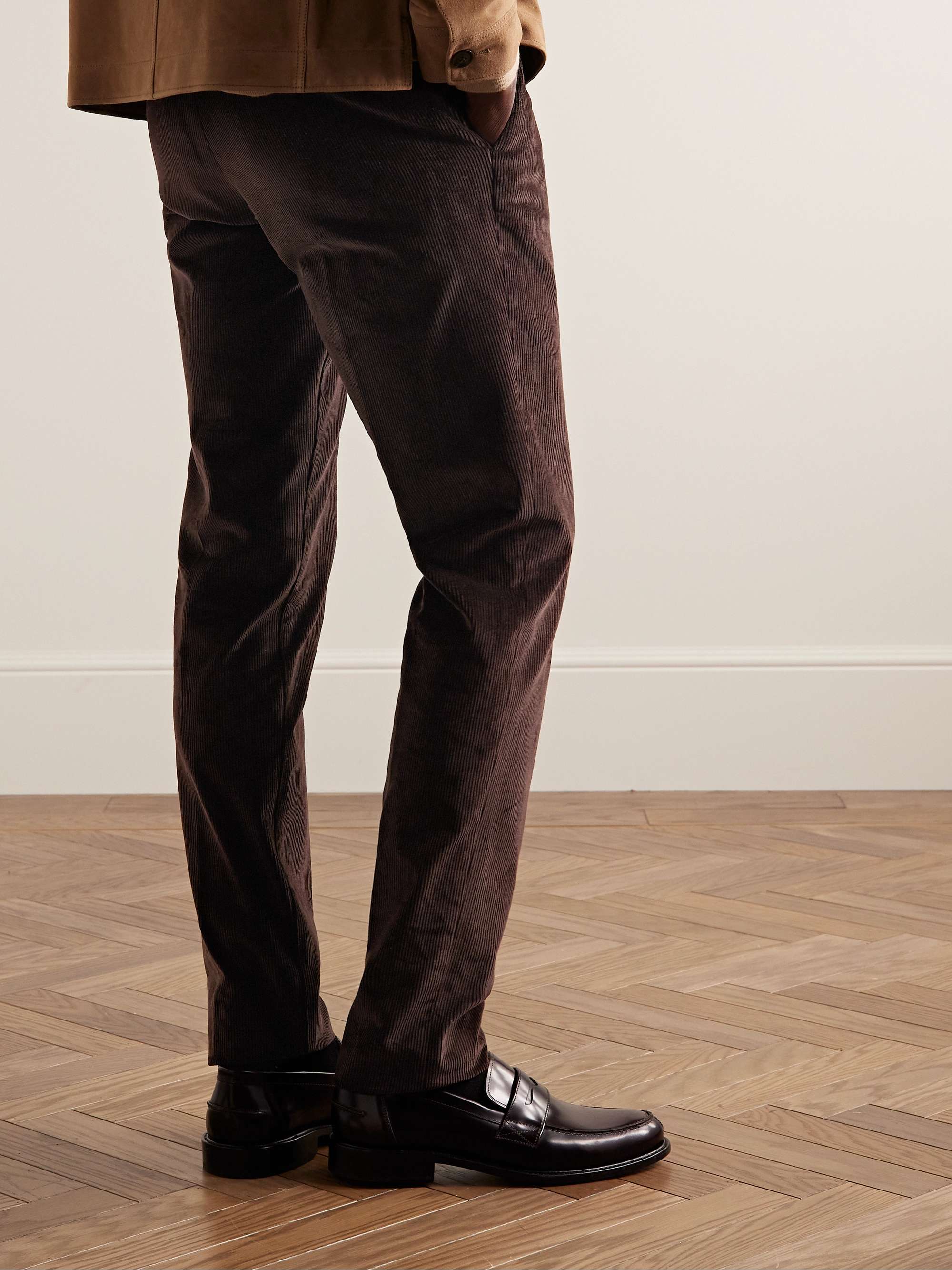 LORO PIANA Straight-Leg Cotton-Corduroy Trousers for Men | MR PORTER