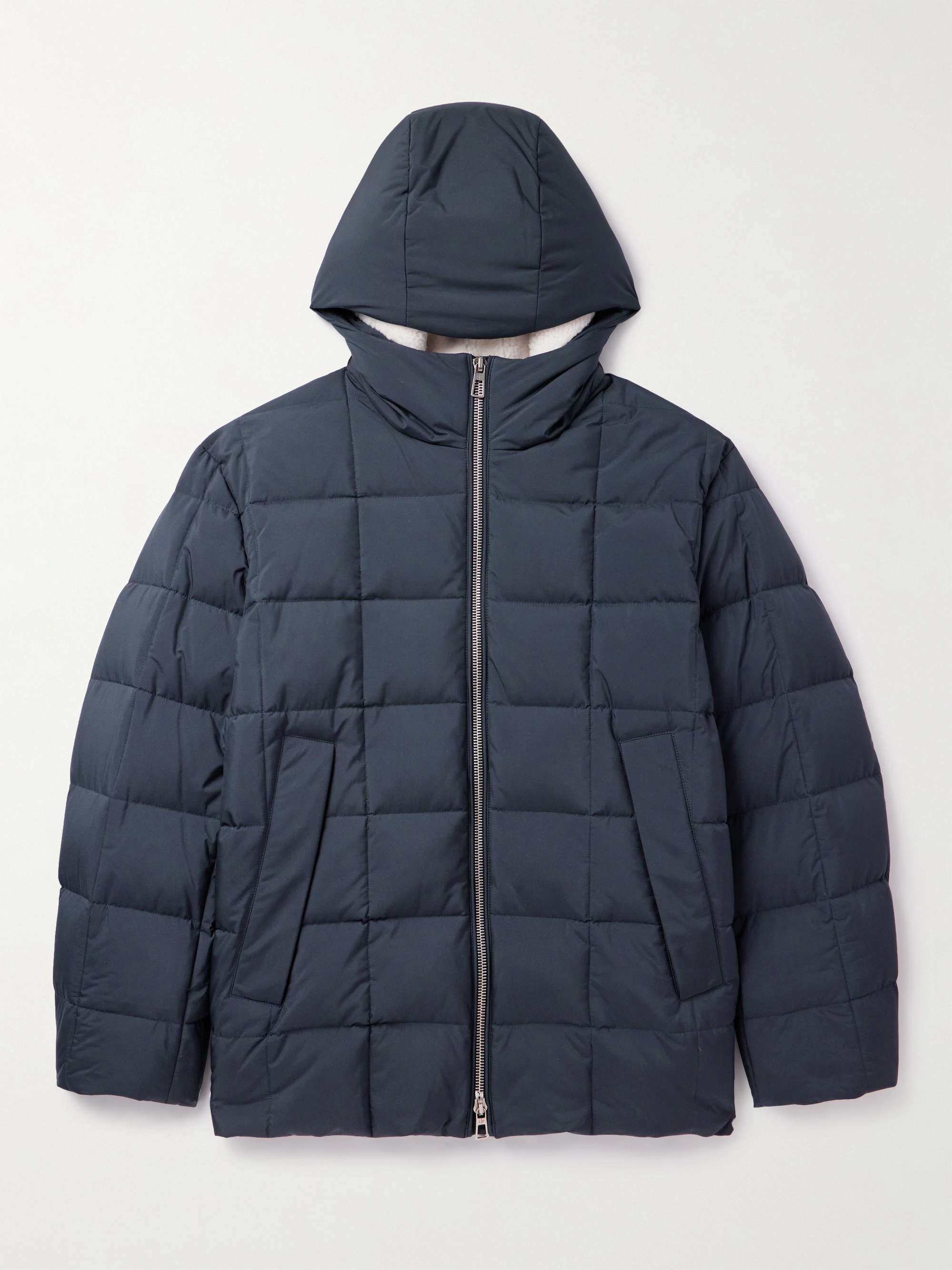 LORO PIANA Quilted Shell Down Hooded Jacket for Men | MR PORTER