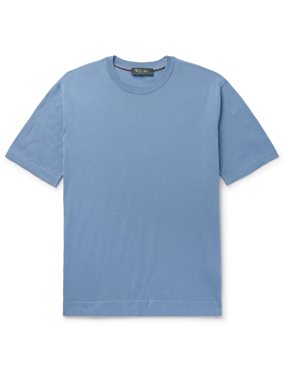 Loro Piana Cotton-jersey T-shirt In Blue