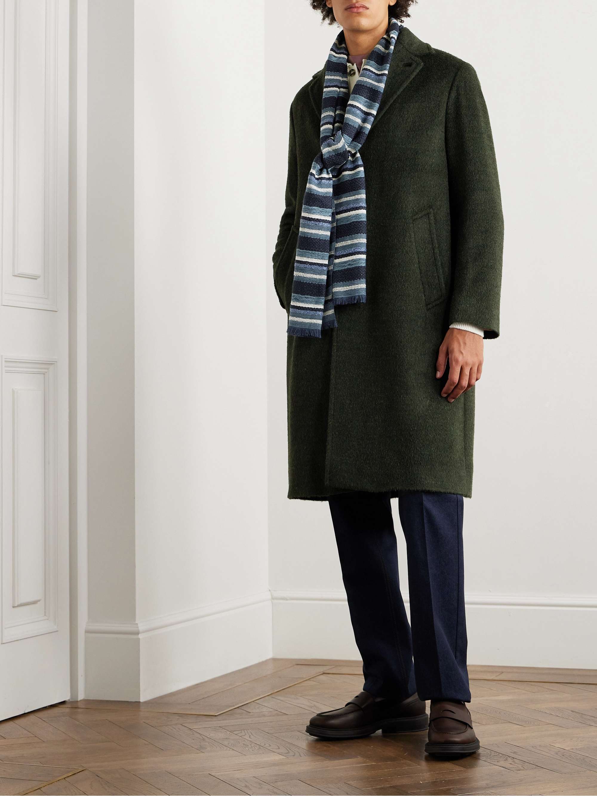 LORO PIANA Gibson Brushed Woven Coat for Men | MR PORTER