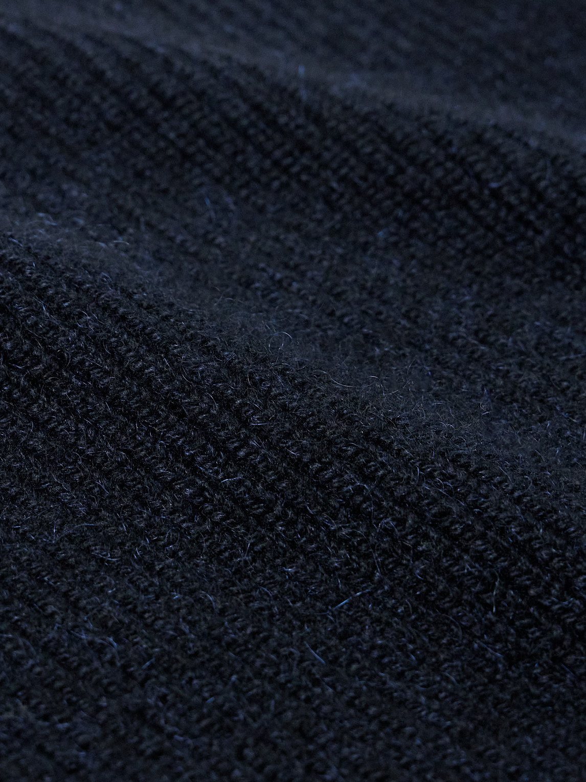 Shop Loro Piana Ribbed Cashmere And Mohair-blend Rollneck Sweater In Blue