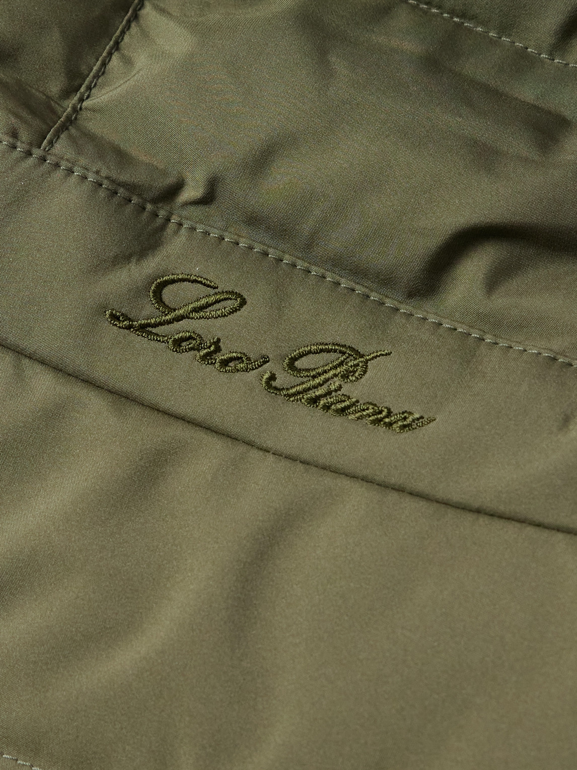 Loro Piana Quilted Padded Shell Hooded Gilet In Green