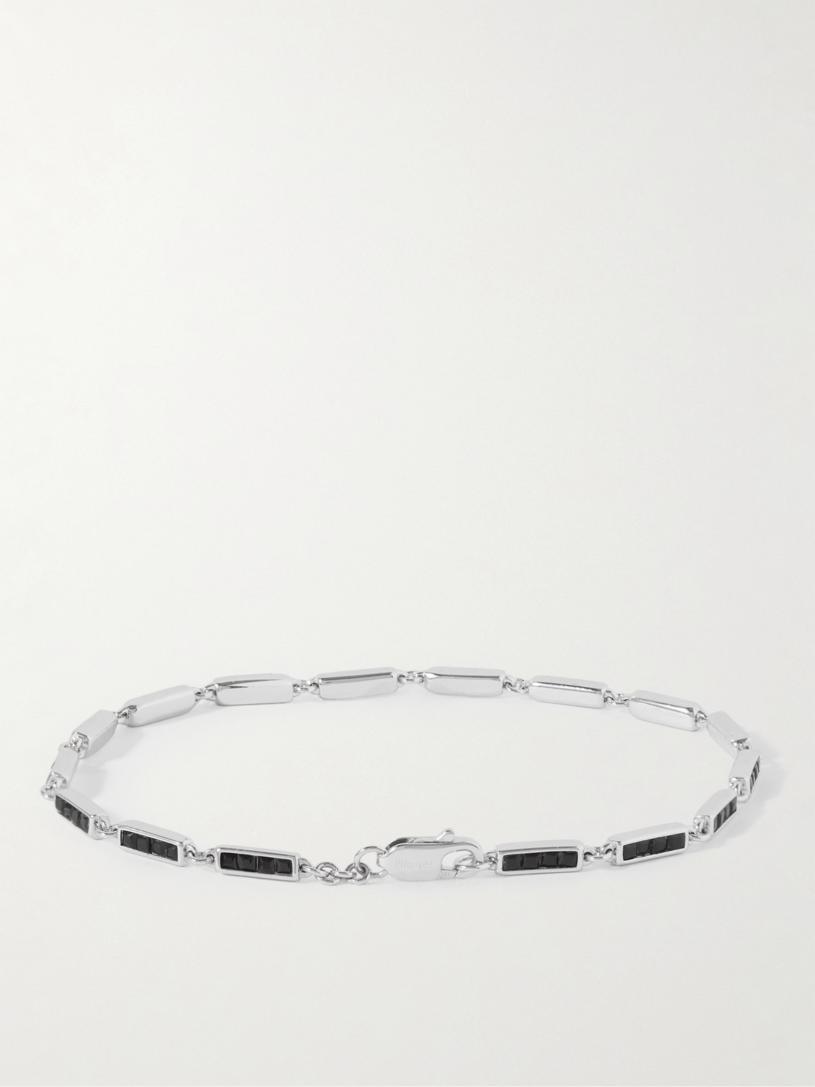 Shop Miansai Totem Silver Onyx Bracelet