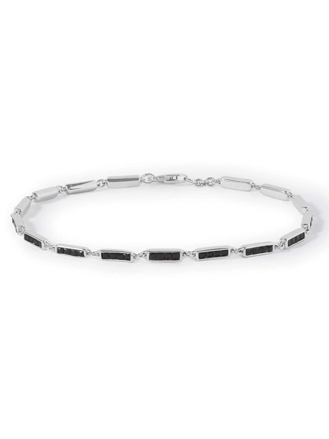 Miansai Totem Silver Onyx Bracelet