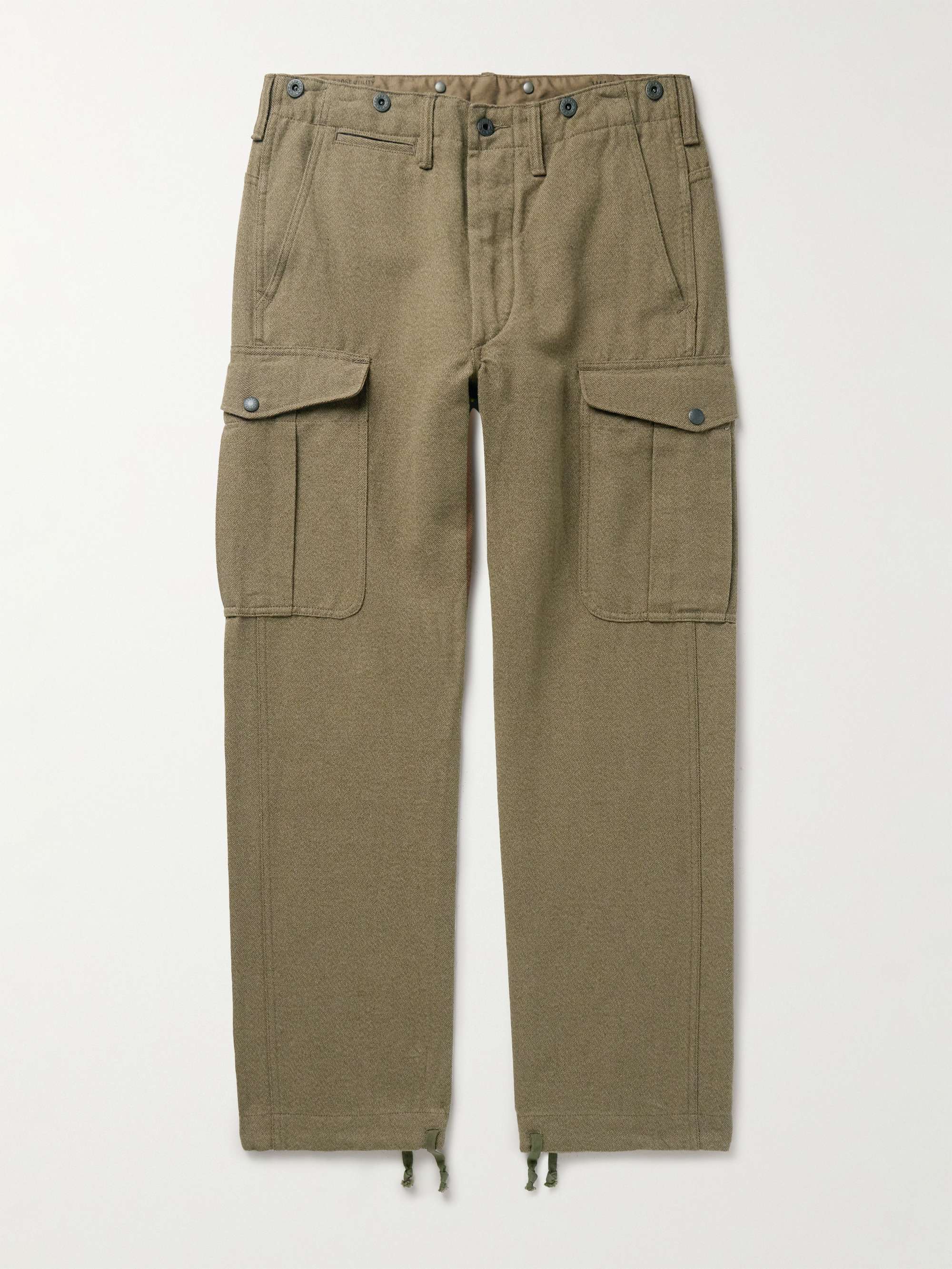 RRL Hudson Straight-Leg Twill Cargo Trousers for Men