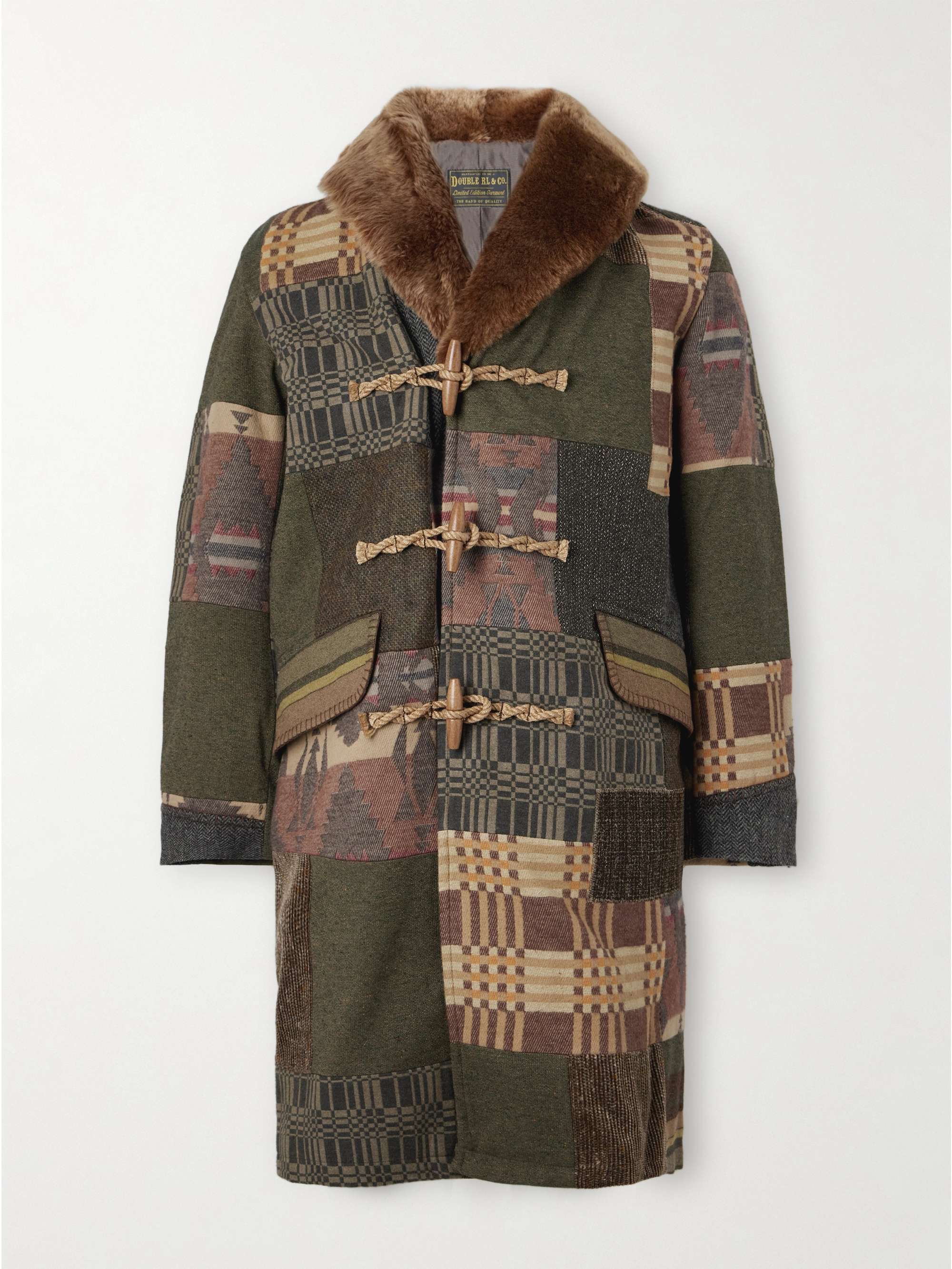 RRL Ellendale Patchwork Cotton-Blend Coat for Men | MR PORTER