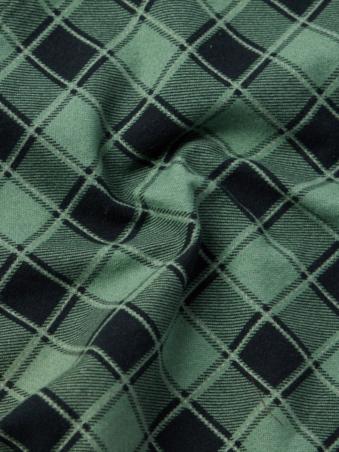 Shop Rrl Preston Checked Cotton Shirt In Green