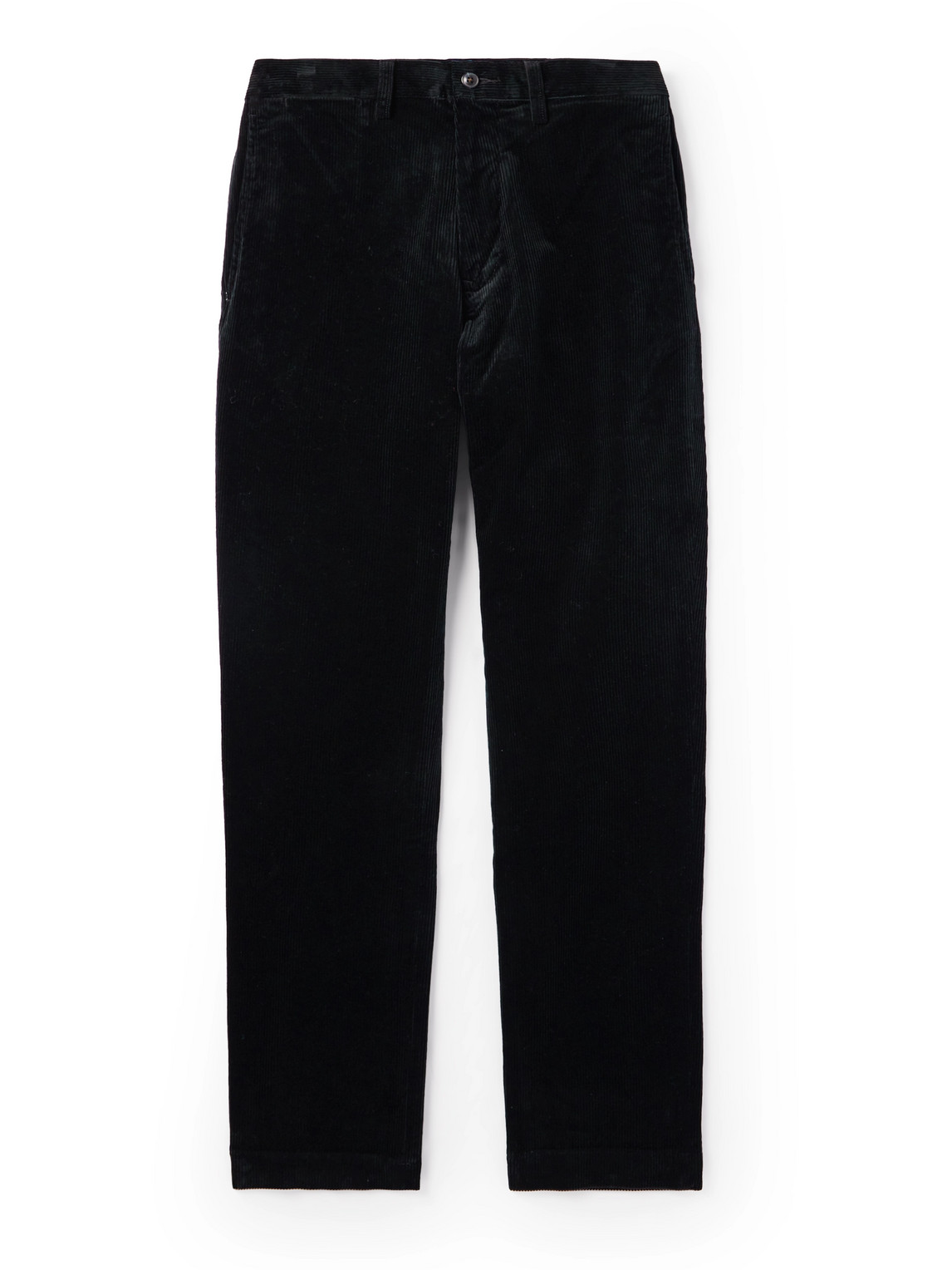 Polo Ralph Lauren Straight-leg Cotton-blend Corduroy Trousers In Black