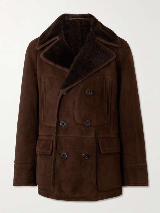 POLO RALPH LAUREN The Polo Double-Breasted Shearling Coat for Men | MR ...