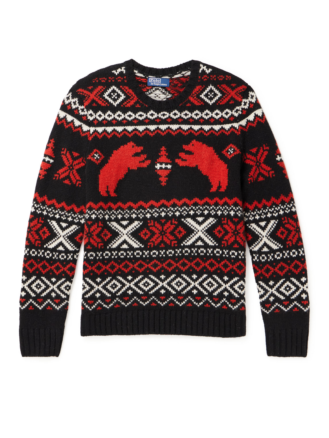 Shop Polo Ralph Lauren Fair Isle Wool Sweater In Multi