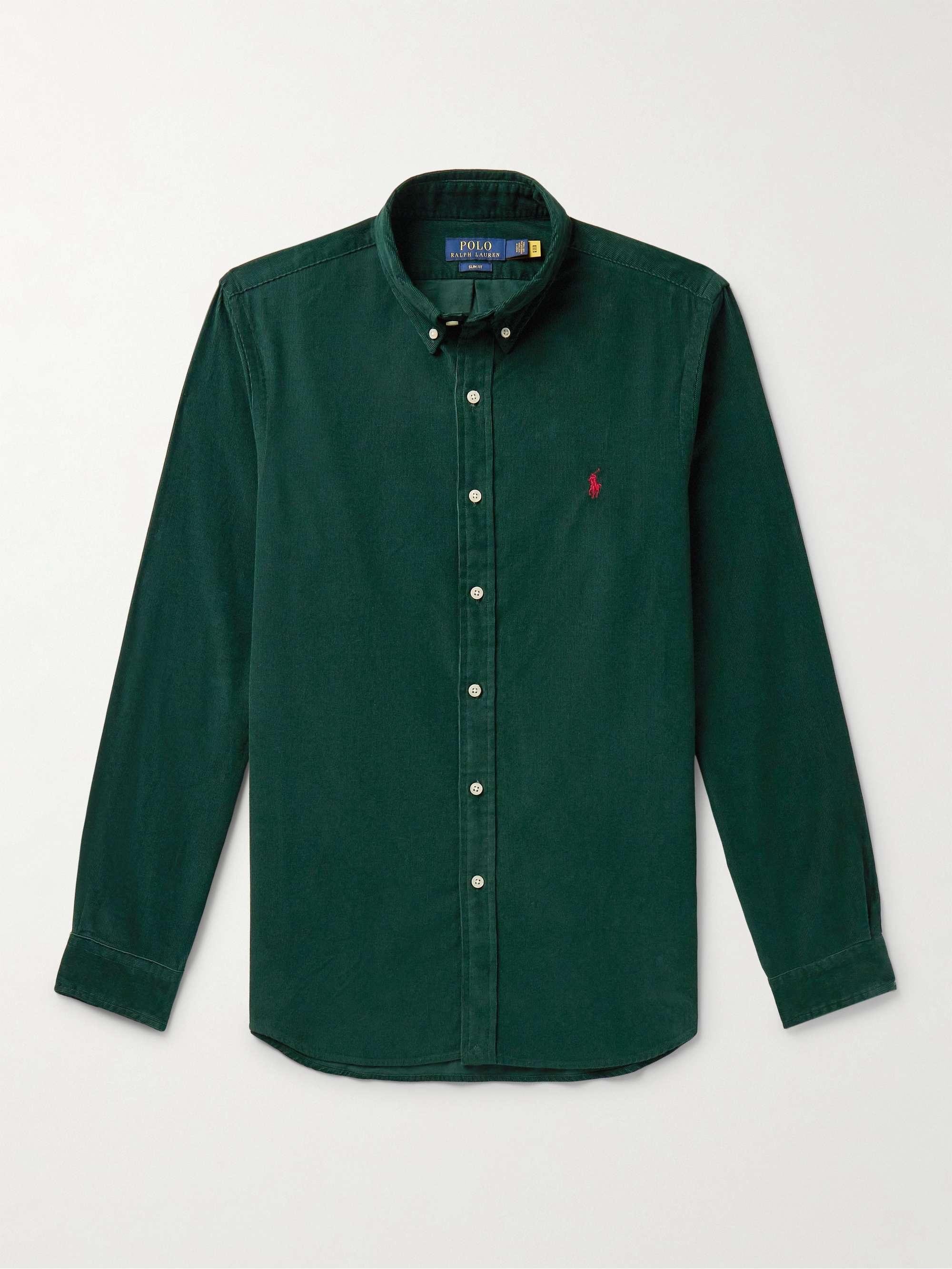 Button-Down Collar Cotton-Corduroy Shirt