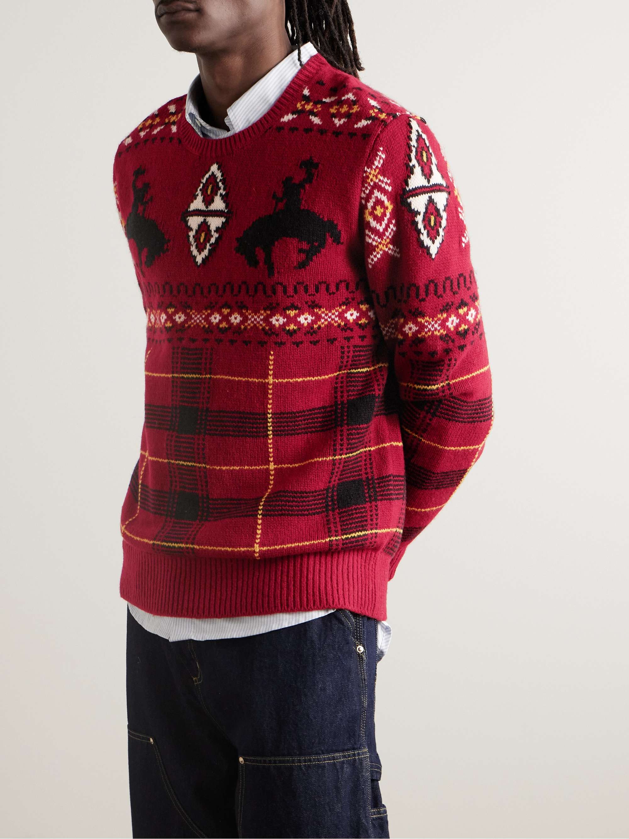 POLO RALPH LAUREN Intarsia Wool-Blend Sweater for Men | MR PORTER