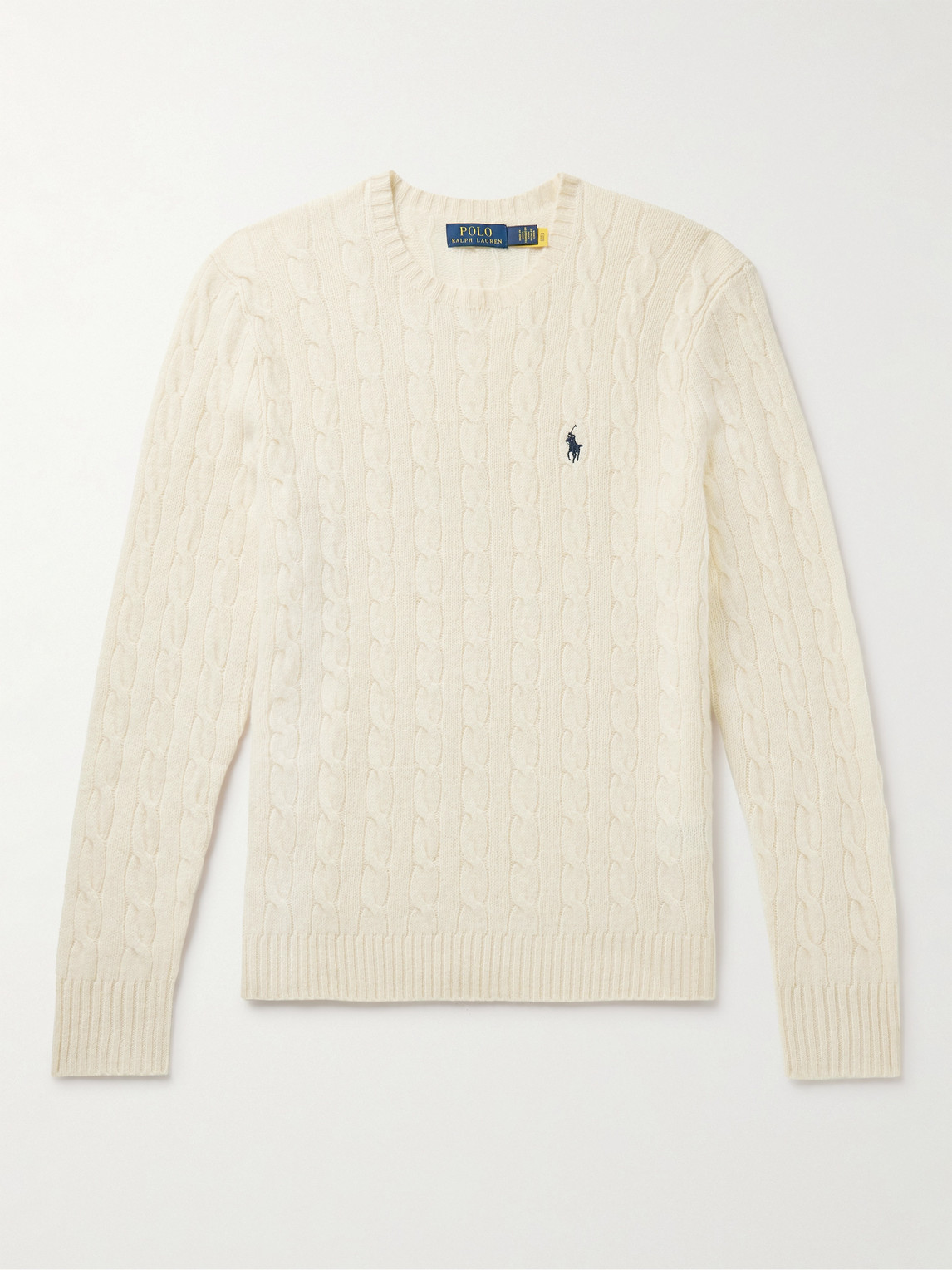 Polo Ralph Lauren lim-Fit Cable-Knit Wool and Cashmere-Blend weater - Men