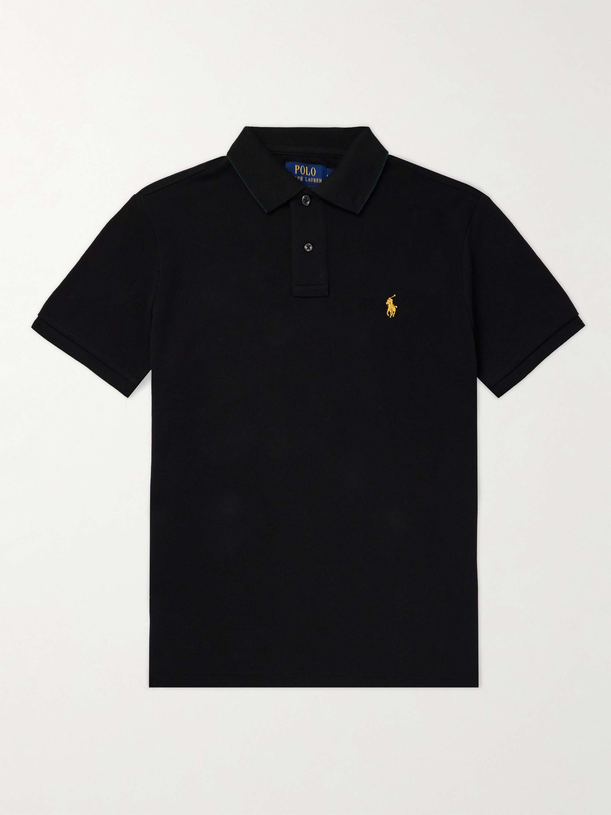 POLO RALPH LAUREN Logo-Embroidered Cotton-Piqué Polo Shirt for Men | MR ...
