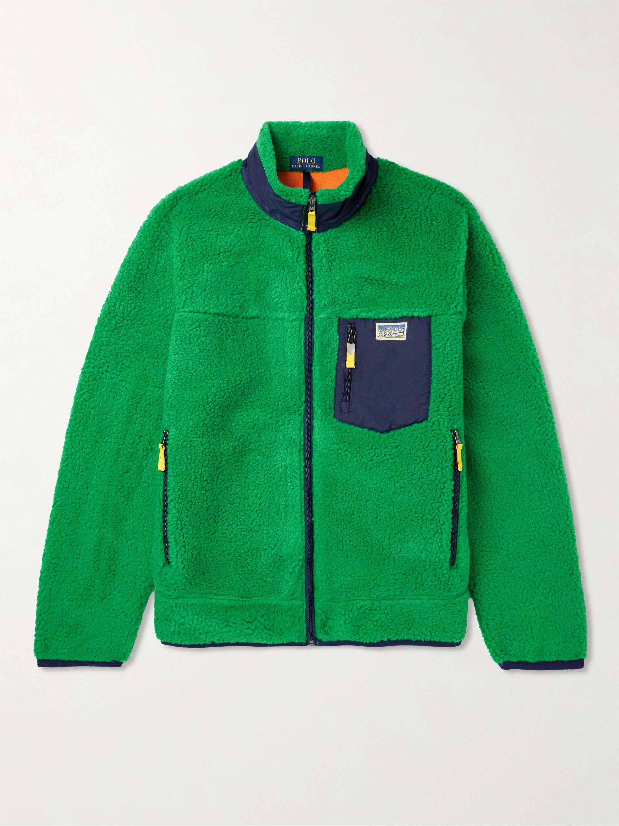 POLO RALPH LAUREN Shell-Trimmed Fleece Jacket for Men | MR PORTER