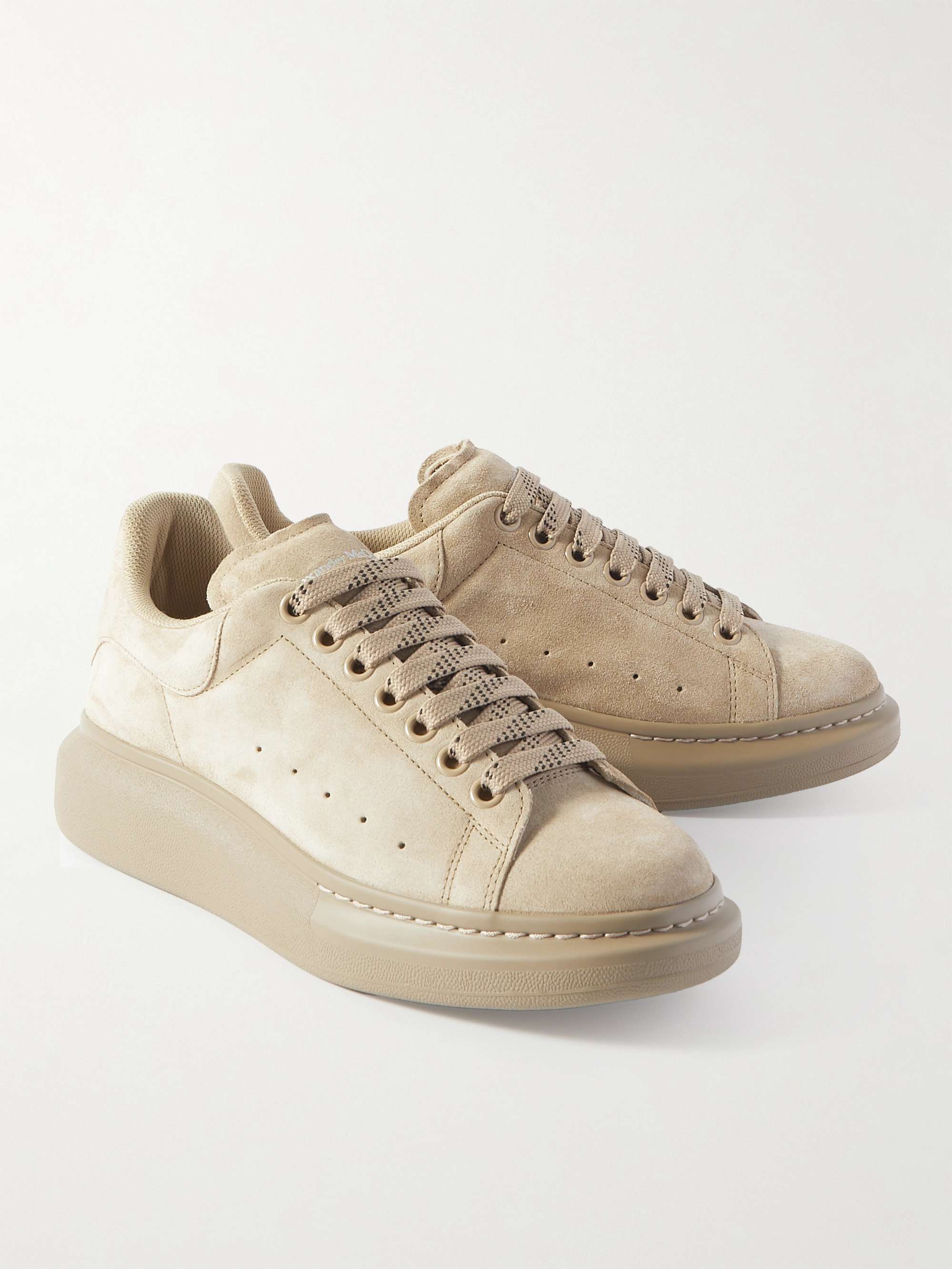 ALEXANDER MCQUEEN Exaggerated-Sole Suede Sneakers