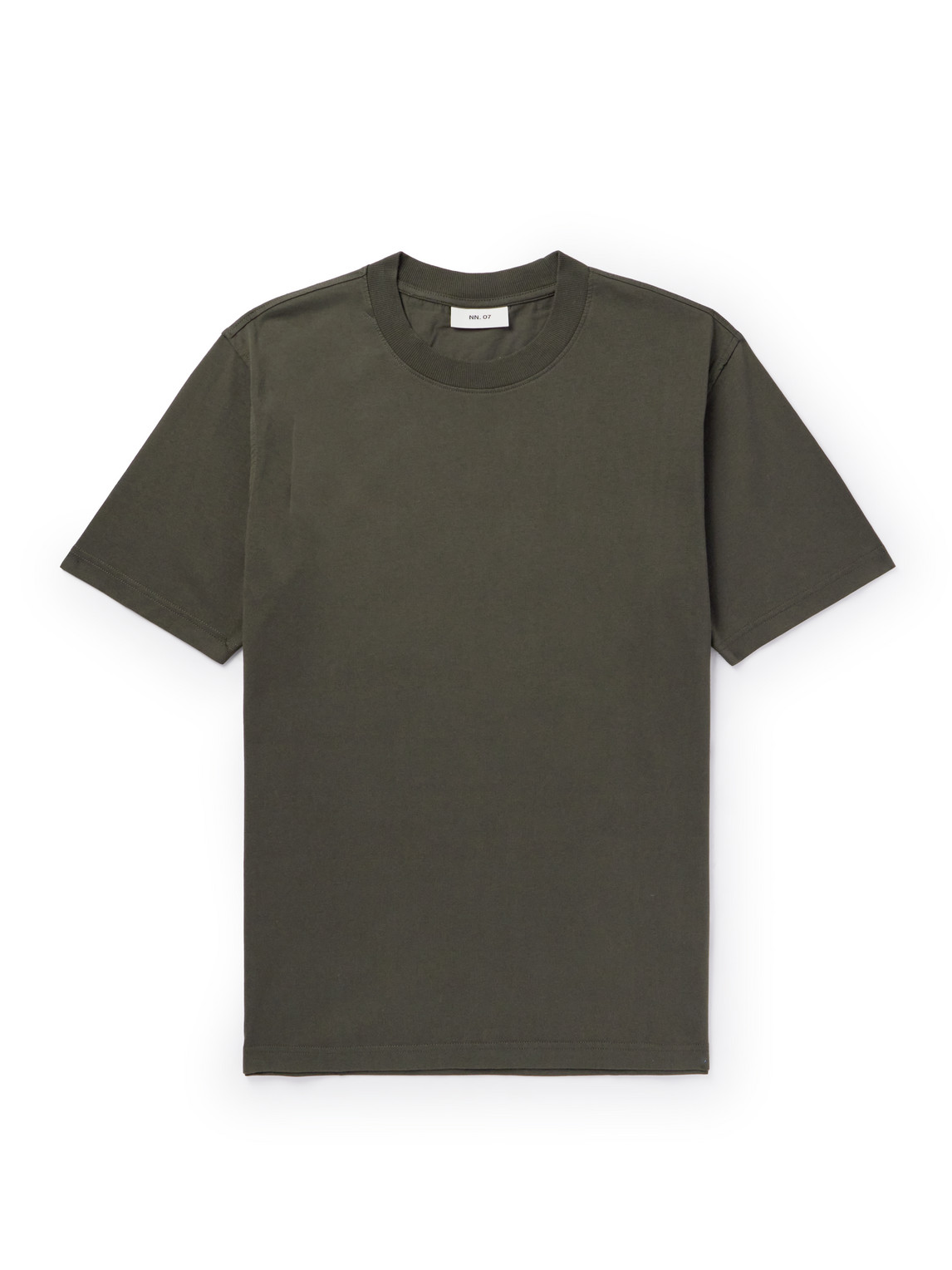Nn07 Adam 3209 Pima Cotton-jersey T-shirt In Green
