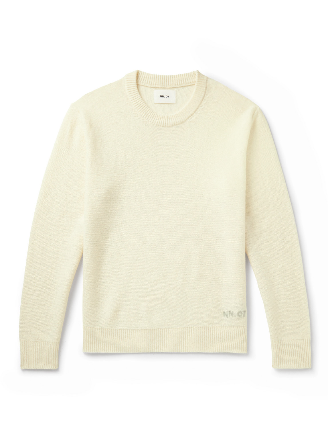 Nn07 Nigel 6585 Recycled Wool-blend Sweater In White