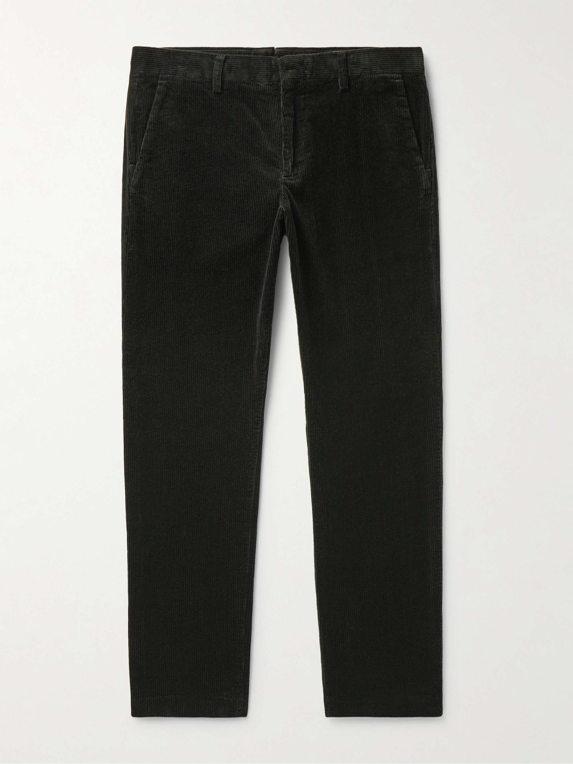 NN07 Theo 1322 Straight-Leg Organic Cotton-Blend Corduroy Trousers for ...