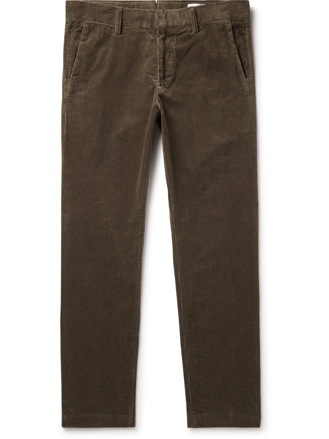 Theo 1322 Straight-Leg Organic Cotton-Blend Corduroy Trousers