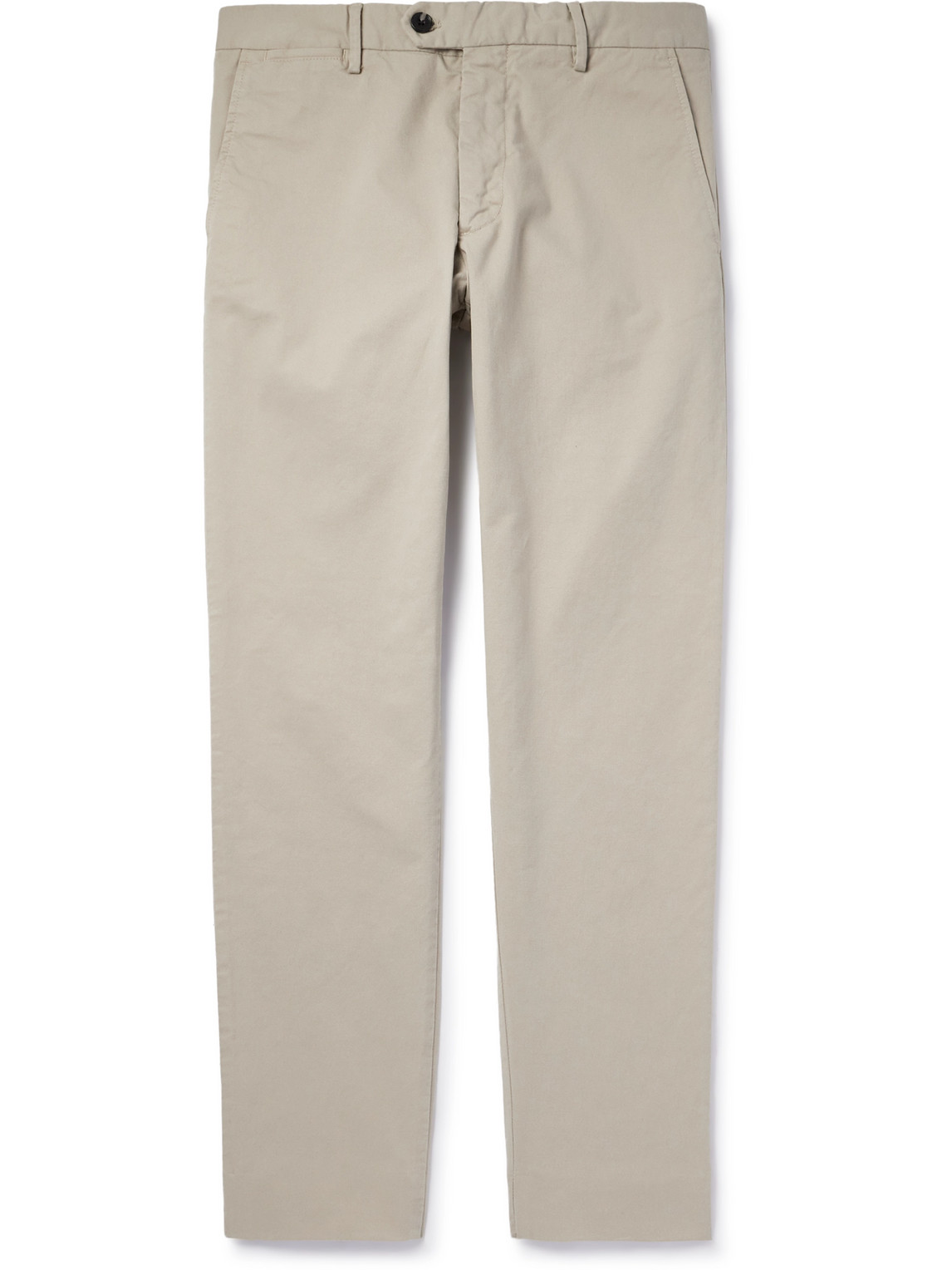 Nn07 Wilhelm 1010 Straight-leg Stretch Organic Cotton Trousers In Neutrals