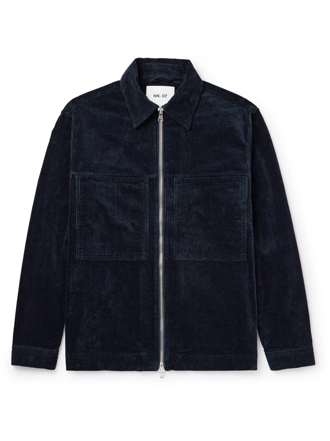 Nn07 Isak 1322 Stretch Organic Cotton-corduroy Jacket In Blue